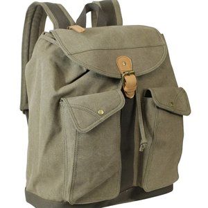 16" Sport Canvas Backpack C06GRN